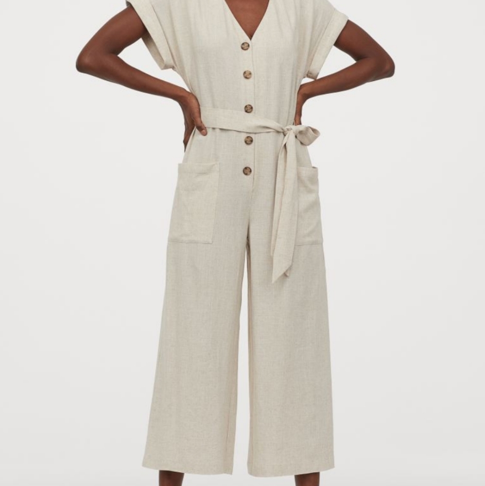 Linen-blend H&M jumpsuit